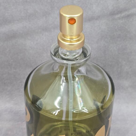 Curve Men's Green Gold Cologne Perfume 4.2 FL OZ 125 ML Glass Empty Bottle Only - Picture 3 of 8